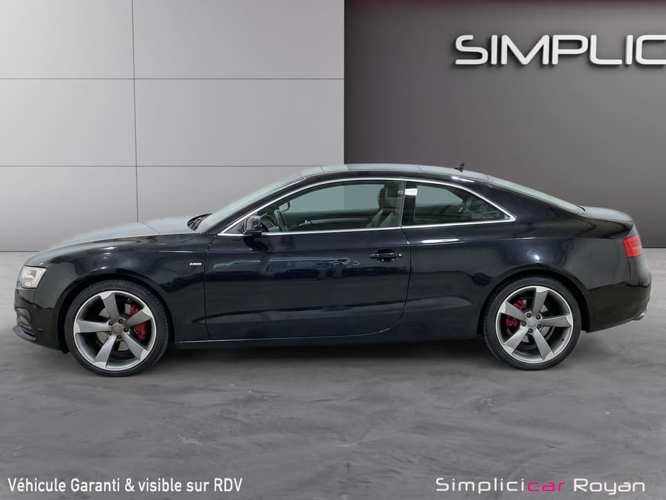 Audi A5, profil, avant et après traitement